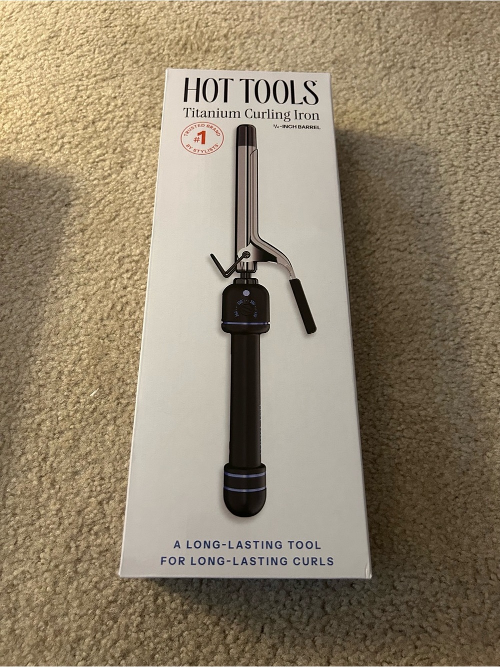 HOT TOOLS Titanium Curling Iron - Black & Silver